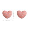 Colorful Heart Earrings Heart Shape Stud Earrings Elegant Heart Dot Stud Earrings  Women