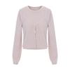 SELLY'S Layered Pearl Button Crop Knit_I6A-Ckn014