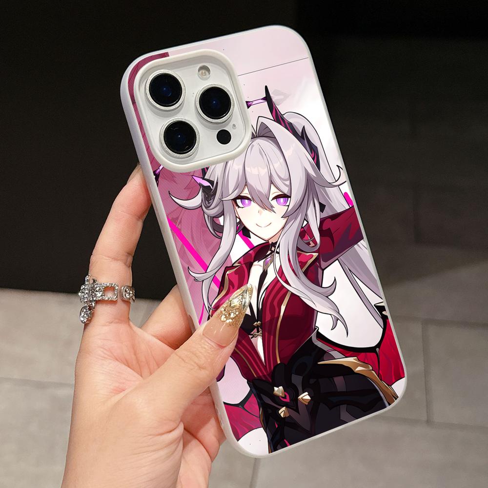 HSR Thelema Jelly Двухслойный Белый Чехол для Мобильного Телефона для iPhone 17 16 15 14 13 12 11 Air Pro Max Plus Защитный