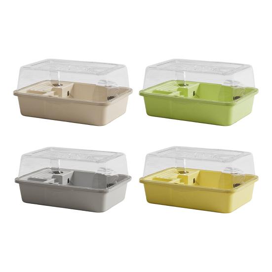 Большая клетка для хомяка, открывающаяся сверху, клетки для морских свинок с бутылкой с водой, колесо для упражнений, двухслойный домик для маленьких животных, для кролика, мышей, ежа