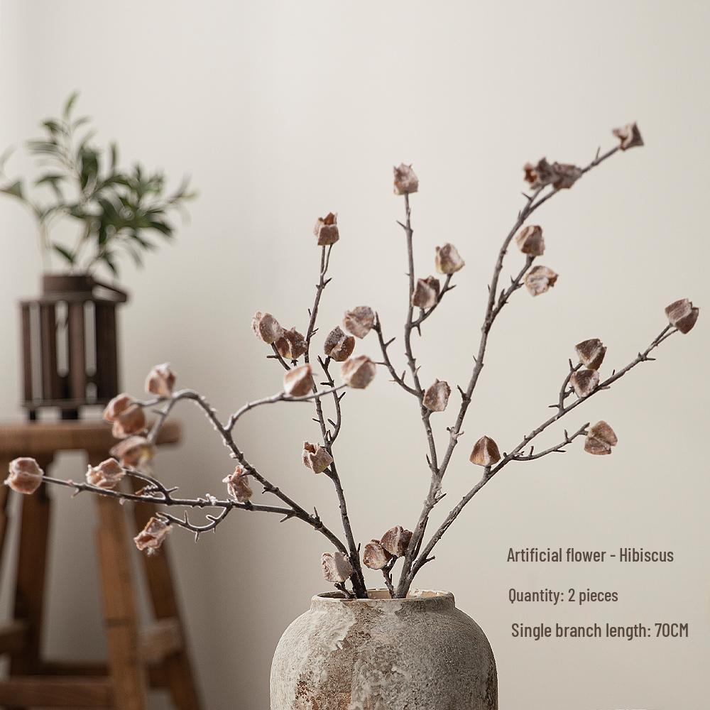 Wabi-Sabi Style Mottled Ceramic Vase - Retro Chinese Decor for Foyer, TV Cabinet, or Flower Arrangements