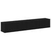 TV Cabinet Set 2 pcs Black Oak Effect Wood Based Panel