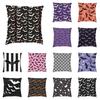 Halloween Cute Ghost Witch Bat Print Pattern Cushion Cover Home Living Room Sofa Car Decoration Square Pillow