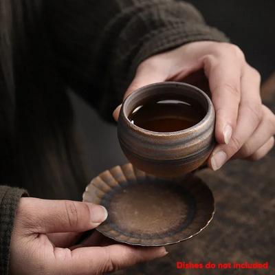 Керамическая кофейная чашка в японском стиле, фарфоровая личная одинарная керамическая чашка для чая, посуда для напитков, кружка для вина, кружки для воды, подарочные оптом