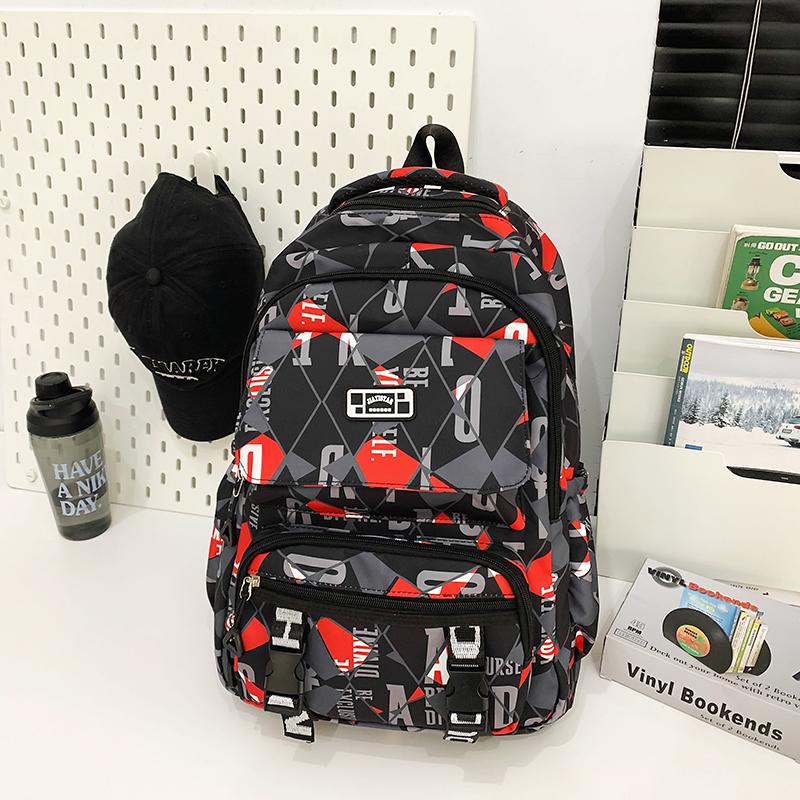 Large Capacity Graffiti Print School Bag Student Backpack Women Men Travel Backpack