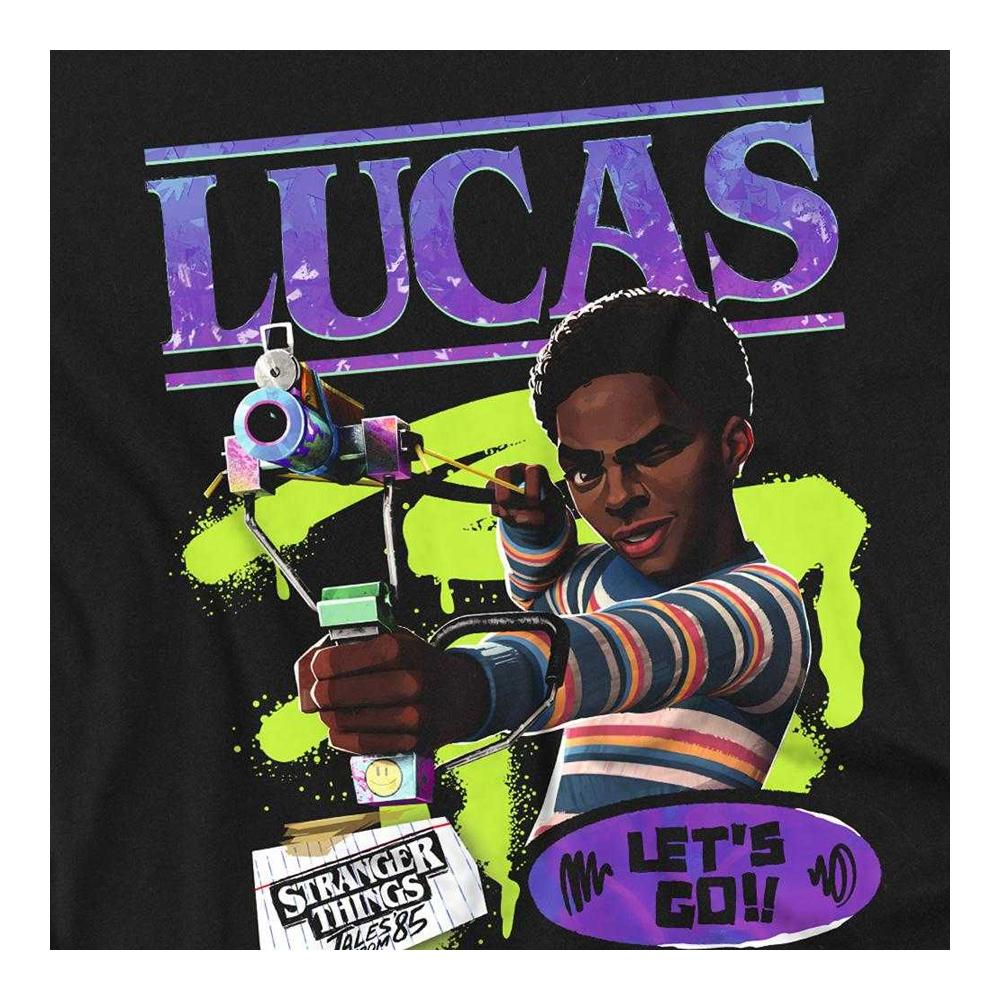 Stranger Things: Tales from ´85 Womens/Ladies Lucas Stranger Things Fitted T-Shirt