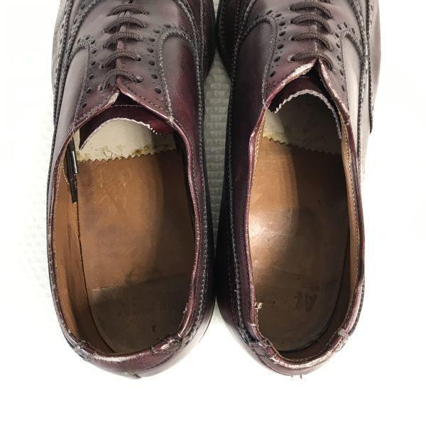 80s-90s Vintage/ALDEN 929/Full Brogue Wingtip Shoes/9D/26.5-27.0/Brown/(USED)