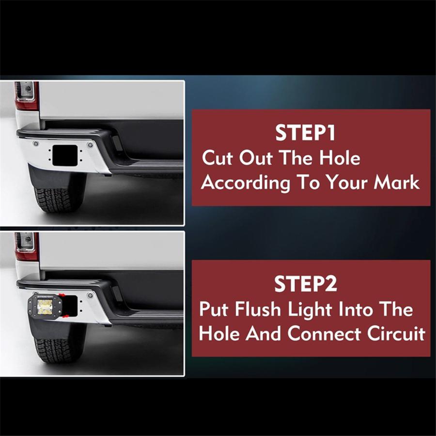 2 ШТ. Врезной монтаж 4,8 ДЮЙМА CREE 96 Вт 9600 ЛМ Комбинированный заливающий/точечный светодиодный рабочий свет Кубические фары Внедорожная противотуманная фара Фара для вождения