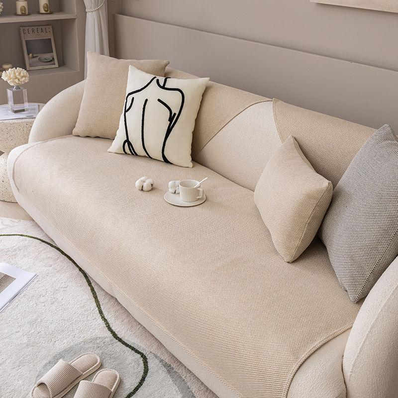 Подушка для дивана, универсальная нескользящая подушка на четыре сезона, шикарный муссонный новый чехол для дивана, льняной грубый тканевый чехол для подушки, полотенце