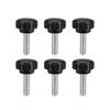 Plastic Hand Bolt Knobs Black Knurled Knobs Durable Clamping Knobs  for Quick Remove