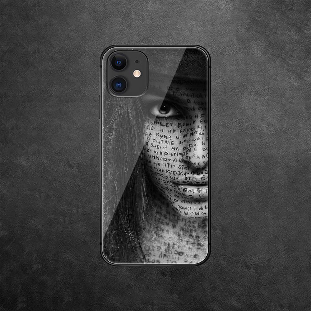 Чехол для телефона из закаленного стекла с изображением сексуальной девушки-татуировки для iPhone Xiaomi Mi Samsung Galaxy Redmi Note AS 13 14 15 22 23 24 5G Pro Plus Max Fe Ultra