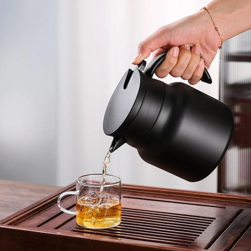 304 Stainless Steel Rustproof for Coffee,Tea,Milk Beverage Thermal Insulation Teapot Coffee Thermos Jug with Tea Filter
