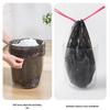 Large Black Handheld Drawstring Trash Bags for Kitchen, Dorm, and Household Use - Thick, Durable, Pull-up Closure