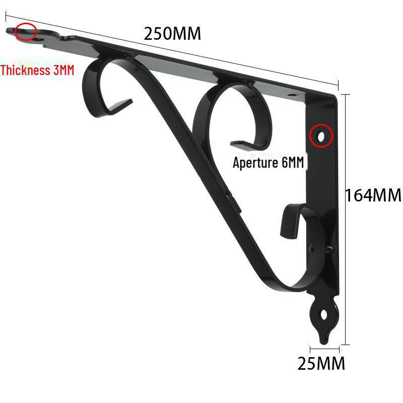 Утолщенный железный треугольный кронштейн для мраморной столешницы