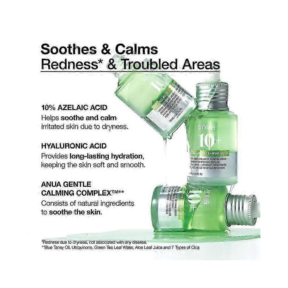 (2pcs)Anua Acid 10 Hyaluron Redness Soothing Serum for Facial Spot Care 30ml 1oz