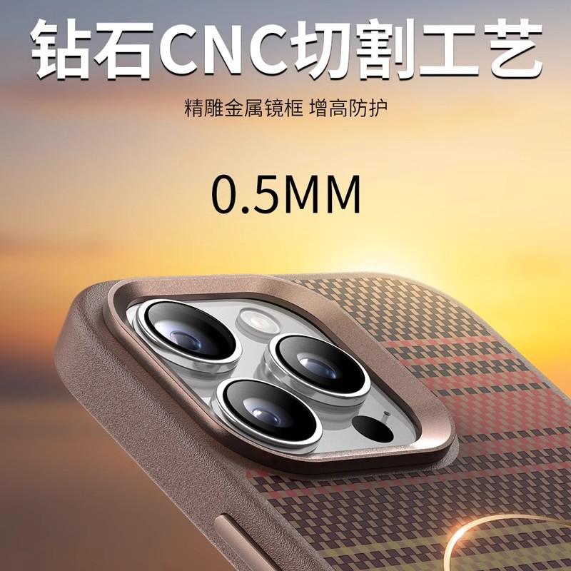 Совместимый с iPhone 17 Pro Max Закат Магнитный Magsafe Кевларовый 16 Pro Ударопрочный Защитный Чехол