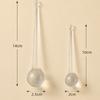 10pcs Clear Teardrop Hanging Ornaments Teardrop Shape Raindrop Pendants  Christmas Tree Decor