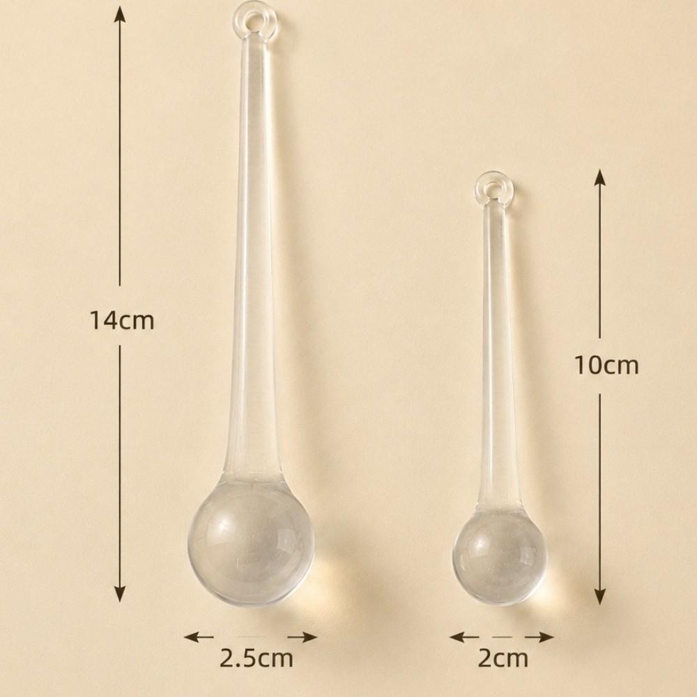 10pcs Clear Teardrop Hanging Ornaments Teardrop Shape Raindrop Pendants Christmas Tree Decor