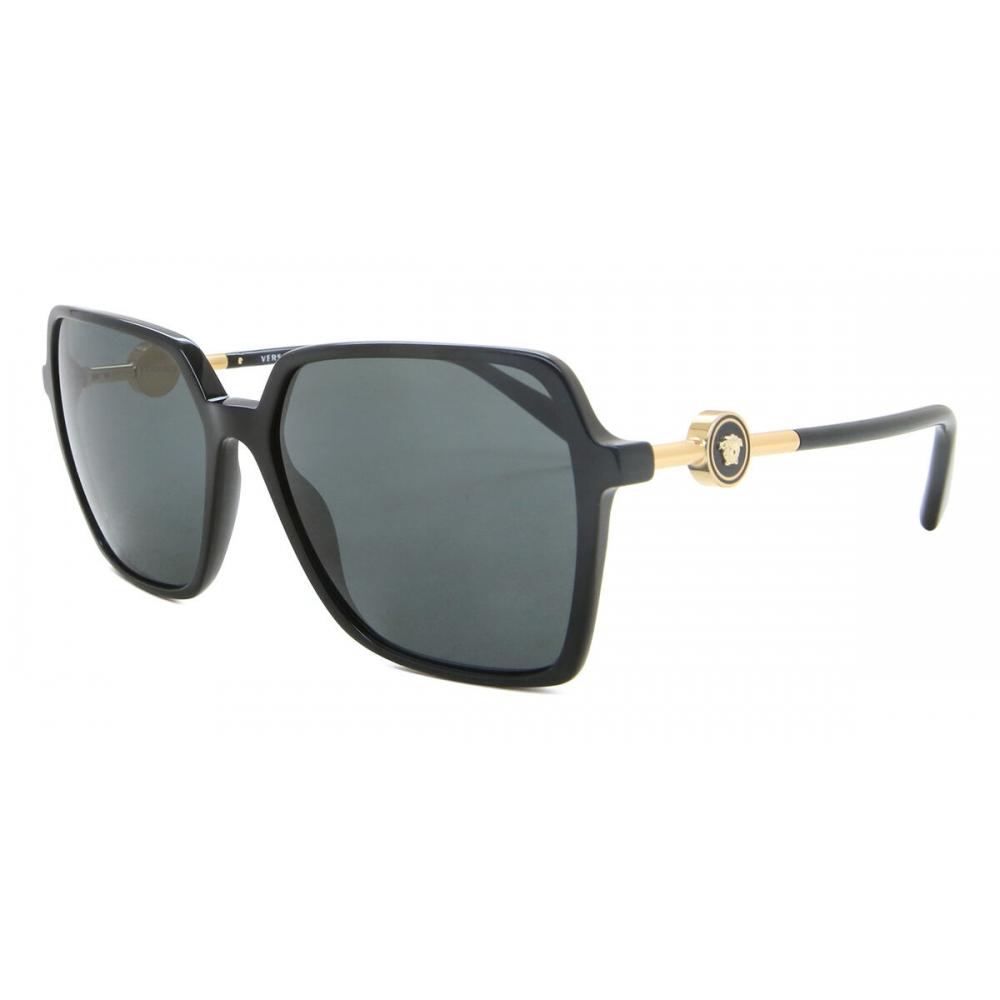 Versace Женские солнцезащитные очки Черные Ve4396 S Gb1 87
