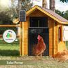 Solar Automatic Chicken Coop Door with LCD Screen, Light Sensor/ Timer/ Remote Control Auto Chicken Doors Anti Pinch Waterproof