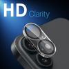 NORTHJO For iPhone 16/16 Plus Black Circles Camera Lens Protector Tempered Glass HD Clear 3D Full Coverage