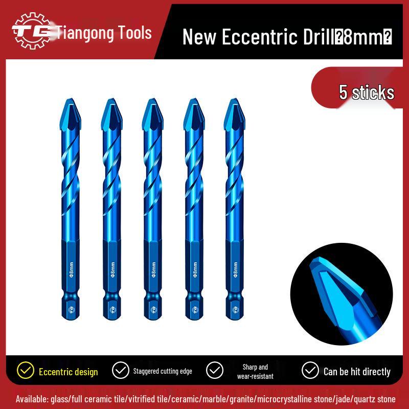 Сверхтвердое сверло Tiangong для плитки и бетона со смещенной наклонной головкой