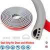Type Soundproof Silicone Rubber Weather Stripping Draught Excluder For Door Window Sealing Strip