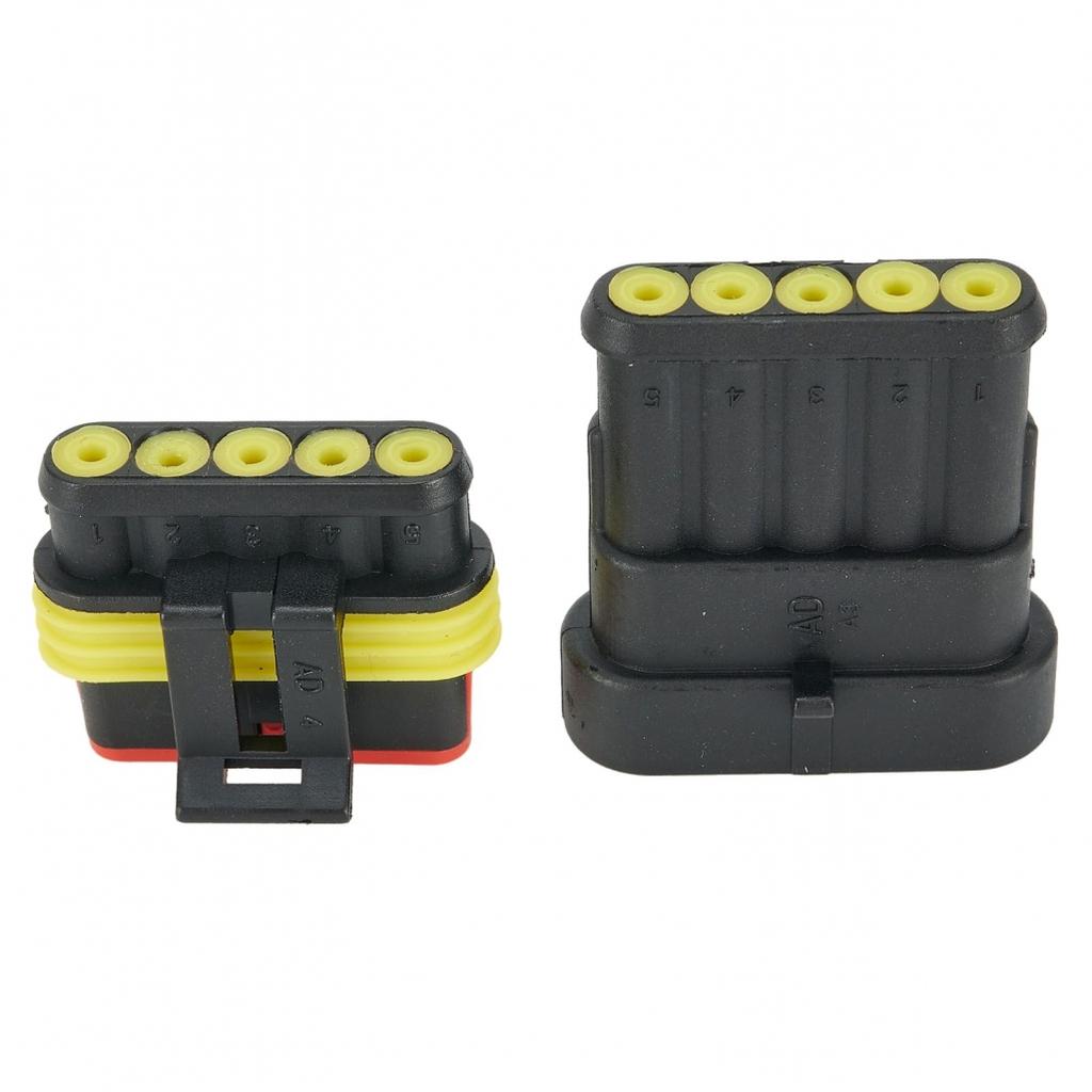 Plug Connectors 1/2/3/4/5/6 Pin 12A 600V Car Boat Kit