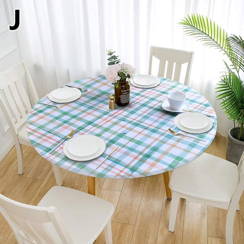 1 шт., водонепроницаемая эластичная защитная скатерть, круглая эластичная крышка для стола, маслостойкая