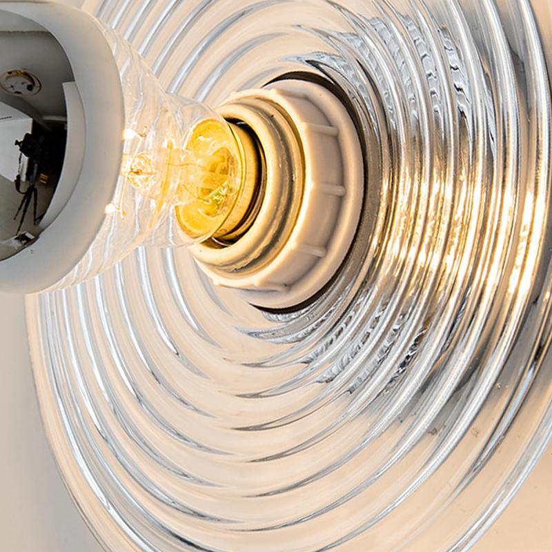 Скандинавский стеклянный настенный светильник со светодиодной подсветкой и водной рябью, круглый потолочный светильник для украшения дома, спальни, гостиной, внутреннего декора, бра