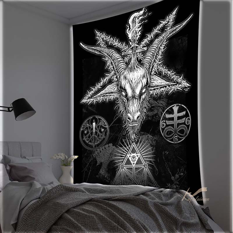 Череп Смерти Wall Art Спальня Гостиная Сатана Гобелен Череп Корабль Смерти Домашний Декор Подарки