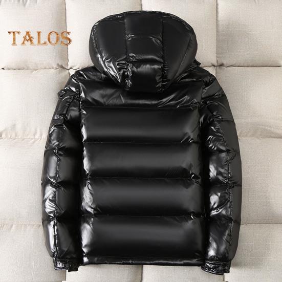 Мужское зимнее хлопковое пальто со съемным капюшоном, длинный рукав, однотонная стеганая куртка с карманами, водонепроницаемая теплая верхняя одежда