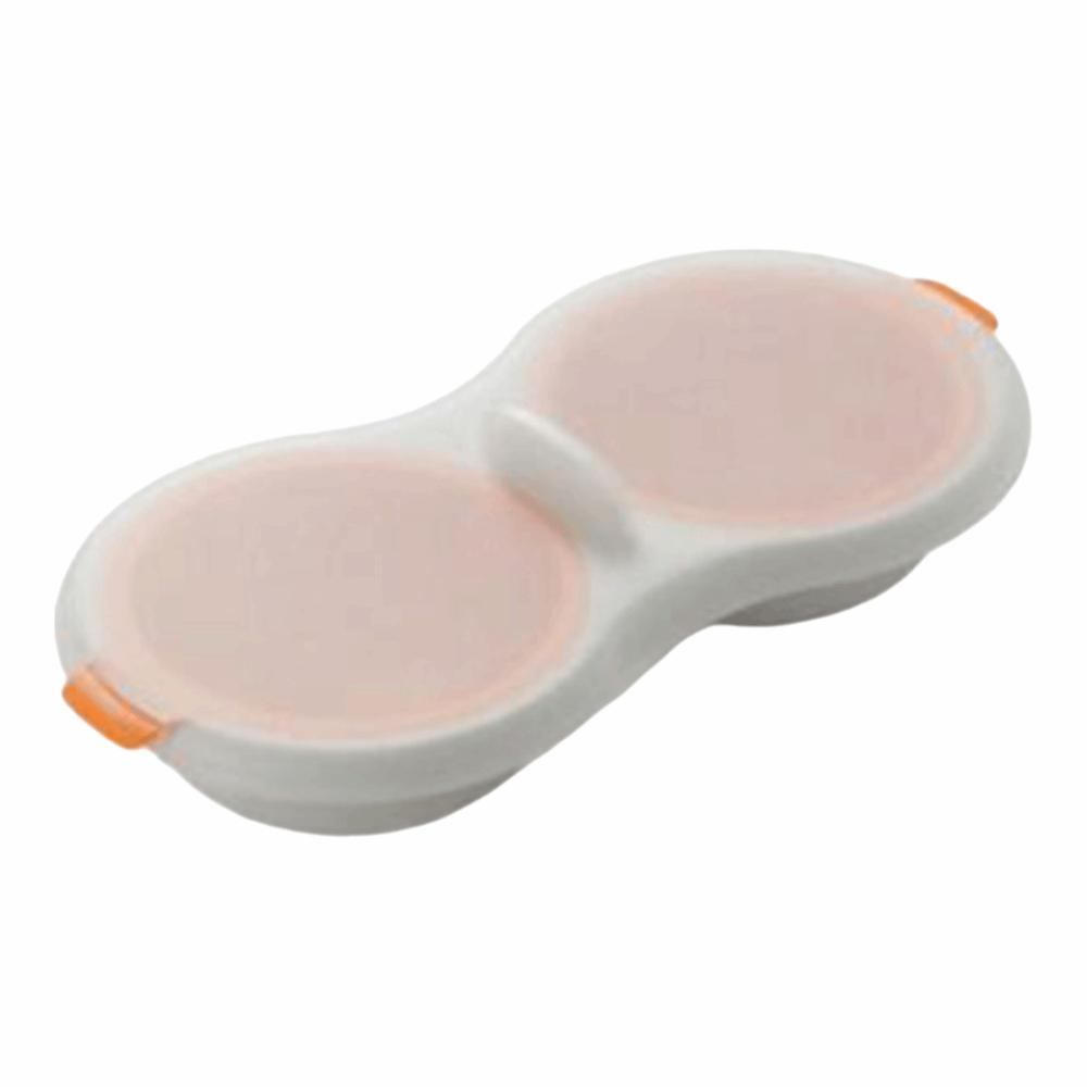 Пищевой термостойкий пароварка для яиц для микроволновой печи с крышкой, микроволновая пароварка для яиц, быстро нагревающаяся, с антипригарным покрытием, форма для яиц «горячий источник»