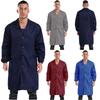 Men Women Jacket V Neck Top Durability Coat Dustproof Overall Resistant Blouse Lab Coat