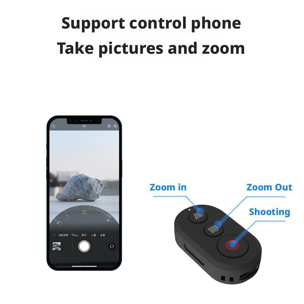 Пульт дистанционного управления камерой Bluetooth для DJI Action4/5pro для TikTok, пульт дистанционного управления кончиками пальцев, беспроводной затвор камеры с прокруткой, инструмент для селфи