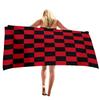Chessboard Series Seaside Vacation Beach Towel Swimming Bath Towel Microfiber Sports Towel