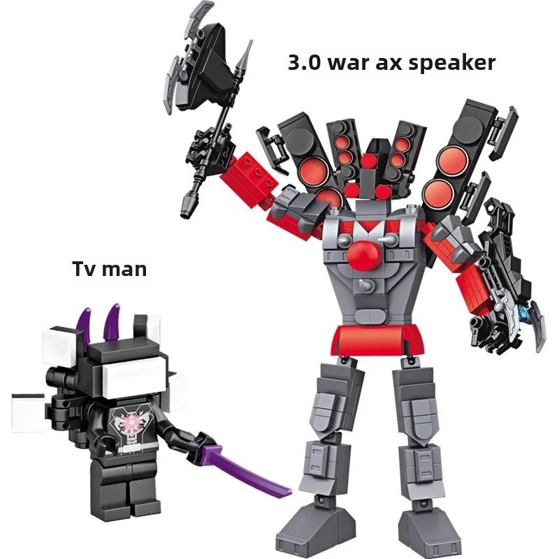 Skibidi Туалетные блоки Модель Titan Tvman Speakerman 4.0 Дрель Человек Часы Человек Кирпичи Сборка Игрушки для детей Взрослые Подарок