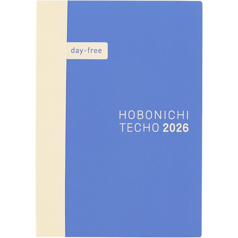 Основной блок Hobonichi Notebook 2026 без дат [A6/месяц+блокнот/январь/начало с понедельника]
