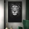 Black White Animal Canvas Painting Lion Posters and Print Home Decor Mural Wall Art Pictures for Living Room Bedroom Decoration