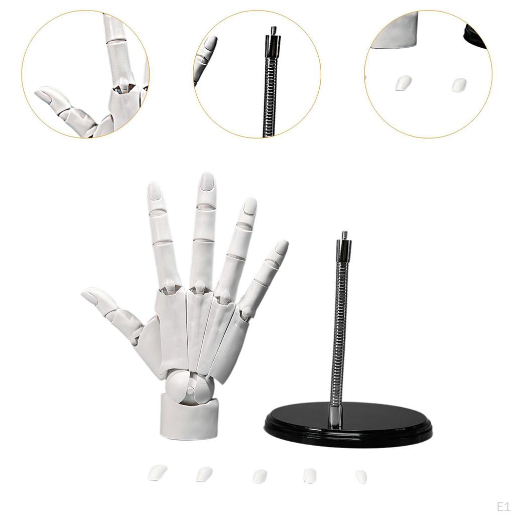 Гибкая модель руки, суставы, подвижные пальцы, держатель для колец, домашний декор, художественный манекен