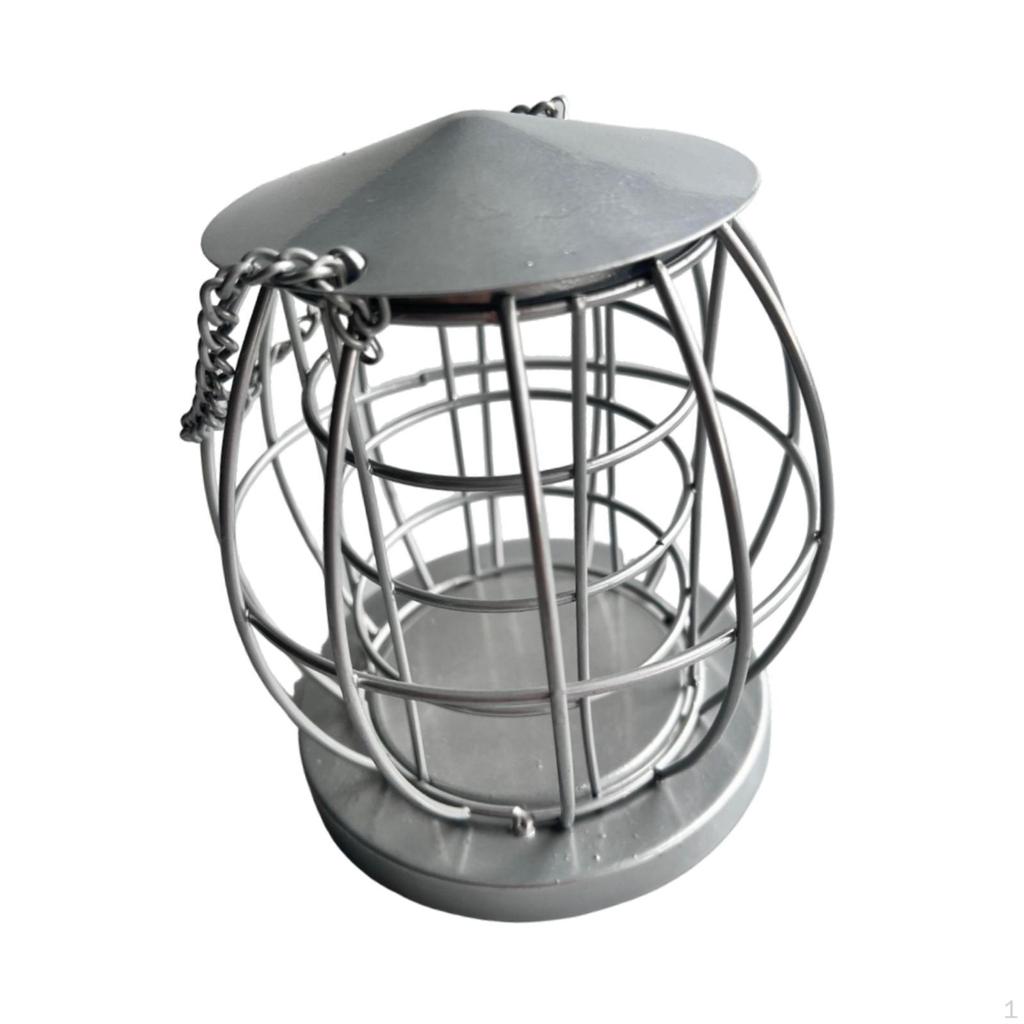 Садовая металлическая проволочная подвесная кормушка для птиц, многофункциональный, прочный, для кардинала