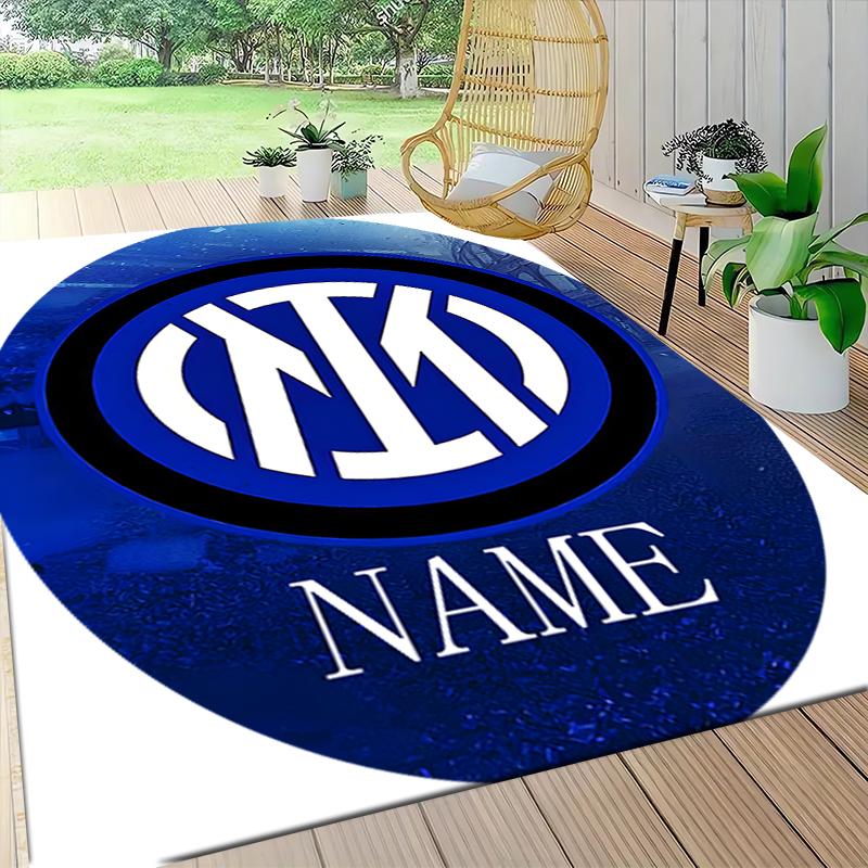 Custom Name Nautical Crest Emblem Carpet Rug Customizable Soft Washable Anti-Slip Home Living Room Sofa Mats Personalized Rug. 0909200
