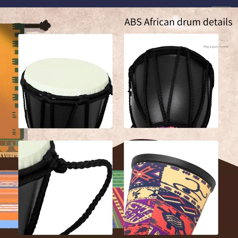 4Inch Portable African Drum Children Hand Durm Percussions Musical Instrument
