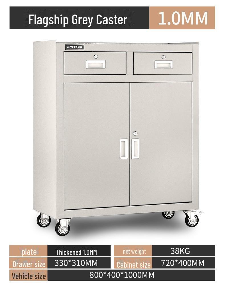 Тележка для мобильного инструмента Green Forest: Многофункциональная мастерская тележка с прочными ящиками