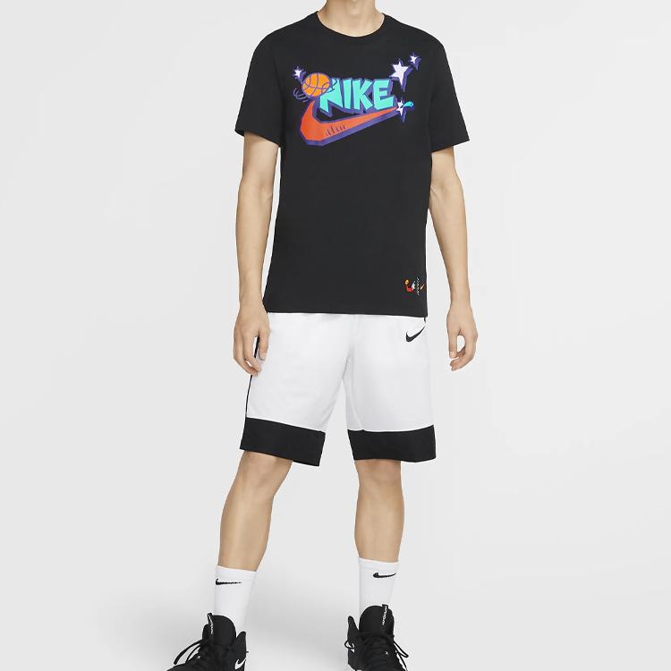Nike Баскетбольная футболка с короткими рукавами Exploration Series, мужские топы, черная CD1307-010