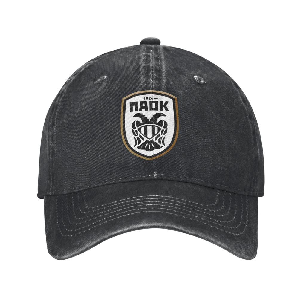 PAOK Греческие Футбольные Спортивные Фанаты из Салоник Джинсовая Ткань Кепка Повседневные Бейсболки Регулируемая Кепка Унисекс Бейсболки