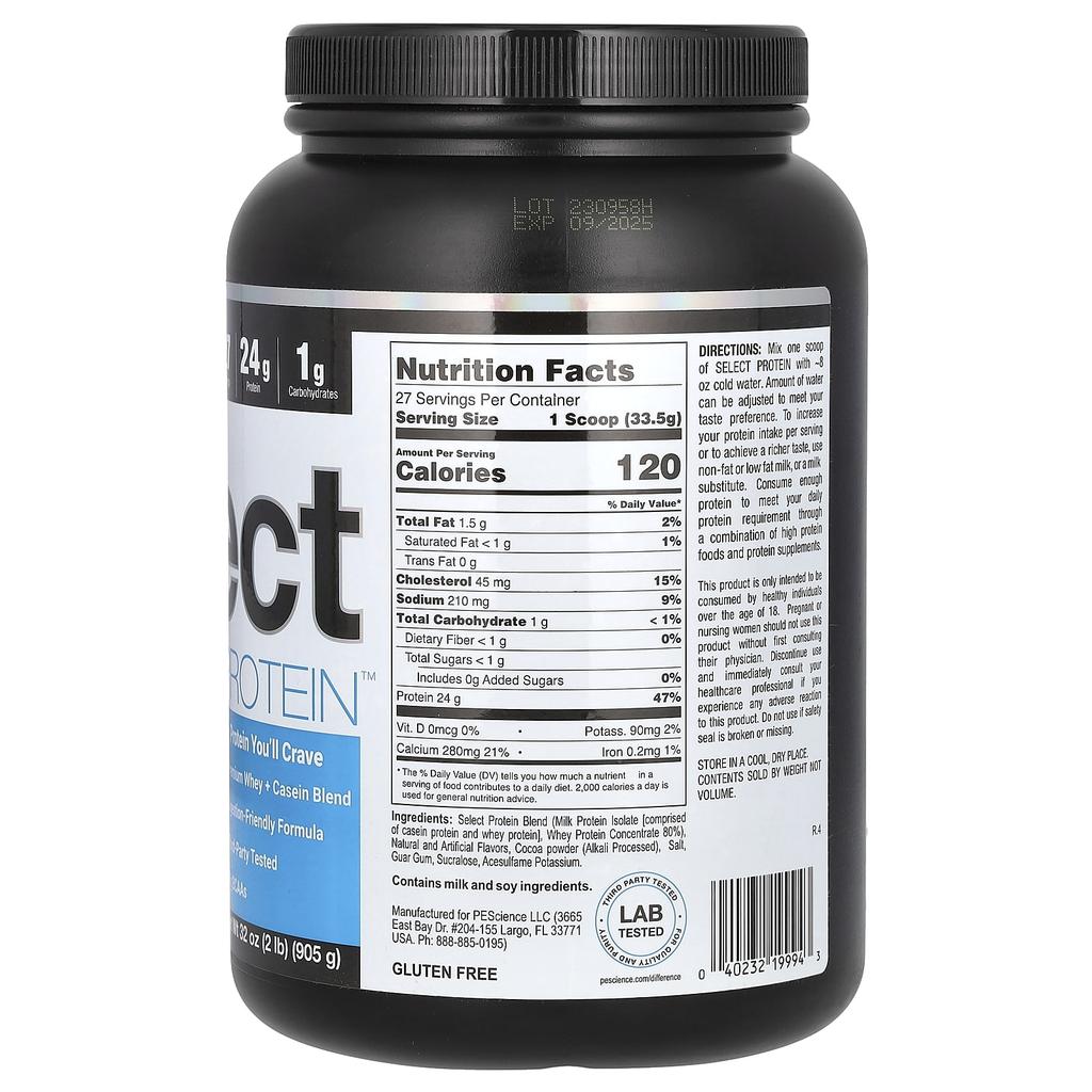 Select Protein, Замороженные Шоколадные Капкейки, 905 г(31.9 унц)