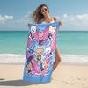1Pc Kawaii Characters Explode Beach Towel Microfiber Beach Towel Thin Absorbent For Beach Swimming Yoga Bath Sports 091745
