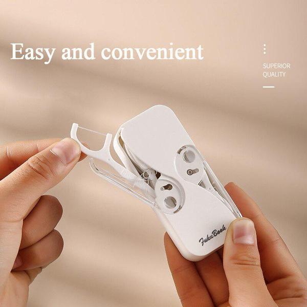1 PC Floss Dispenser Automatic Dental Floss Storage Box Reusable Floss Toothpicks Container Portable Teeth Flosser Holder Tool