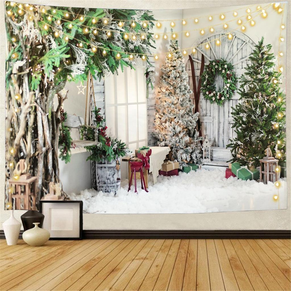 Snow Wall Hanging Tapestry Christmas Wall Hanging Tree Wall Hanging Gorgeous Christmas Tree Fireplace Gifts